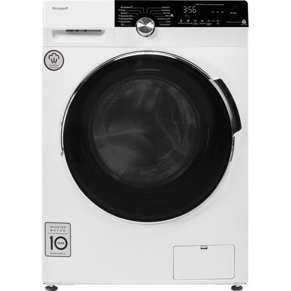 Стиральная машина Weissgauff WM 59412 DC Inverter Steam фронтальная 12 кг белый